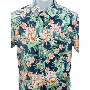 Chubbies The Friday Shirt Flower Leader Floral Button Down Men Small Hawaiian